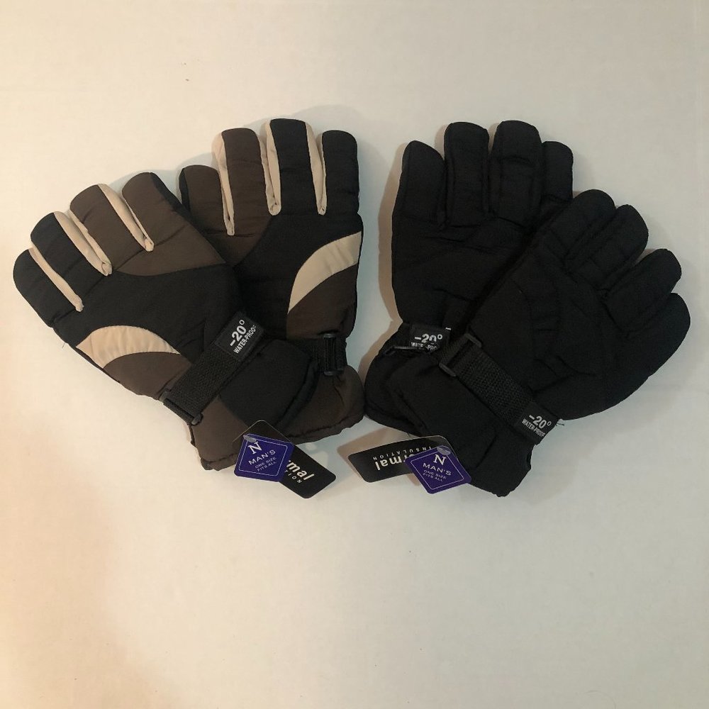 MENS WINTER INSULATED WATERPROOF GLOVES